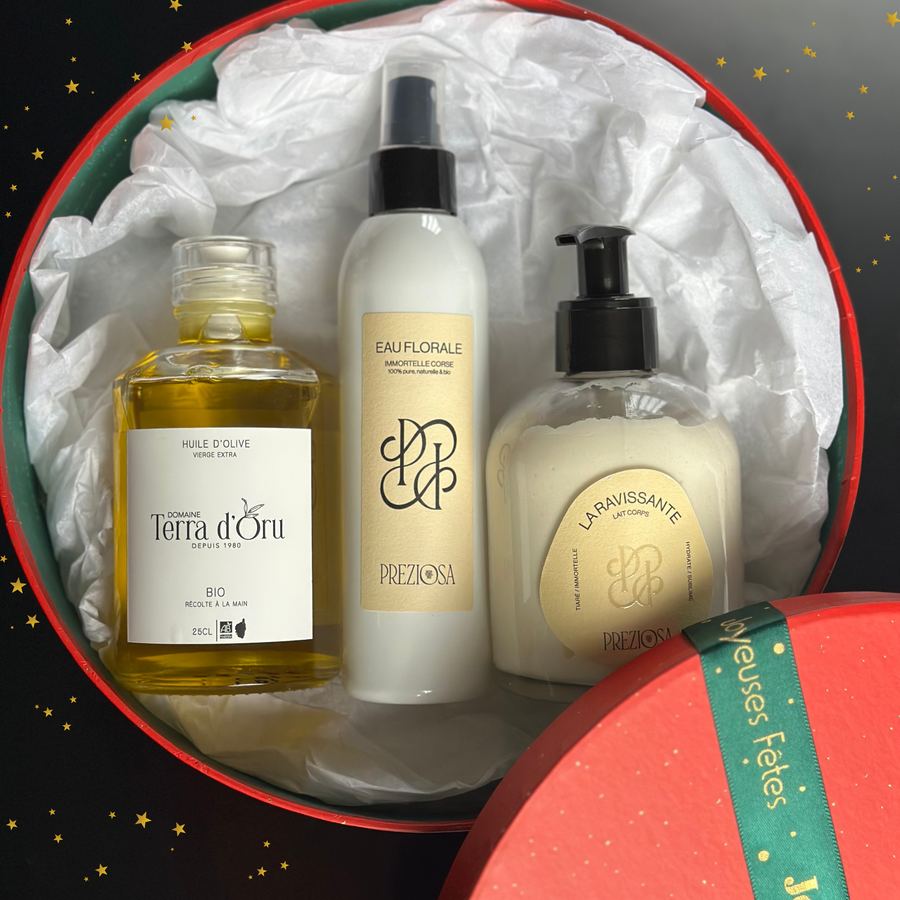Coffret de Noël – Trésors de Corse (Édition Limitée) - Huile d'olive et cosmétiques