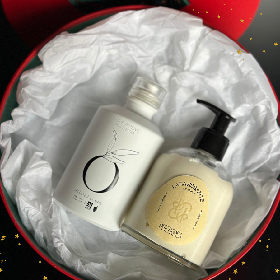 Coffret de Noël – Trésors de Corse (Édition Limitée) - Duo Huile d'olive et lait corps