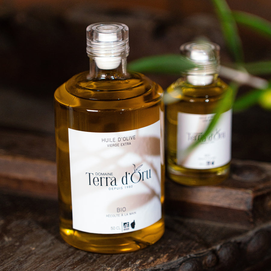Bouteille de 50cl en verre - Huile d'olive BIO Corse