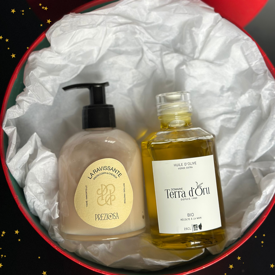 Coffret de Noël – Trésors de Corse (Édition Limitée) - Huile d'olive et savon