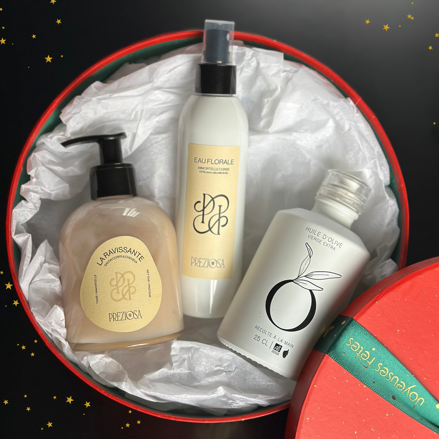 Coffret de Noël – Trésors de Corse (Édition Limitée) - Huile d'olive et cosmétiques