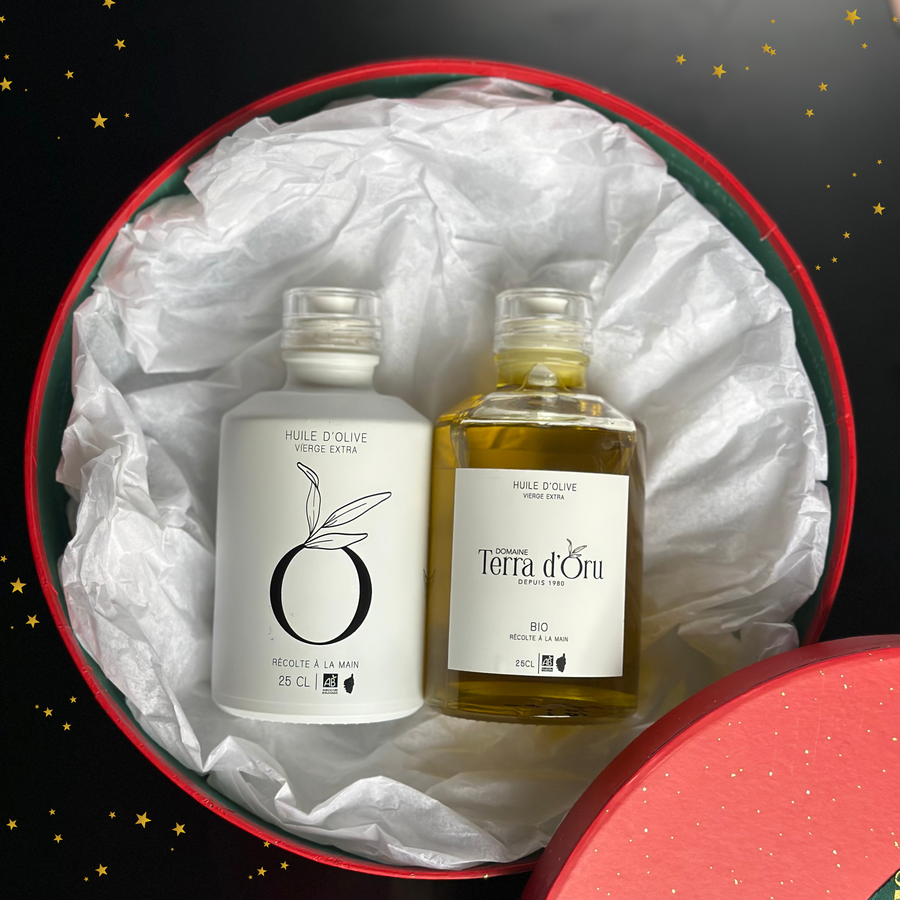 Coffret de Noël – Trésors de Corse (Édition Limitée) - Duo d'huile d'olive