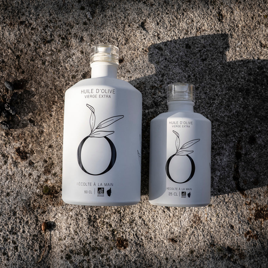 Bouteille de 50cl verre opaque - Huile d'olive BIO Corse
