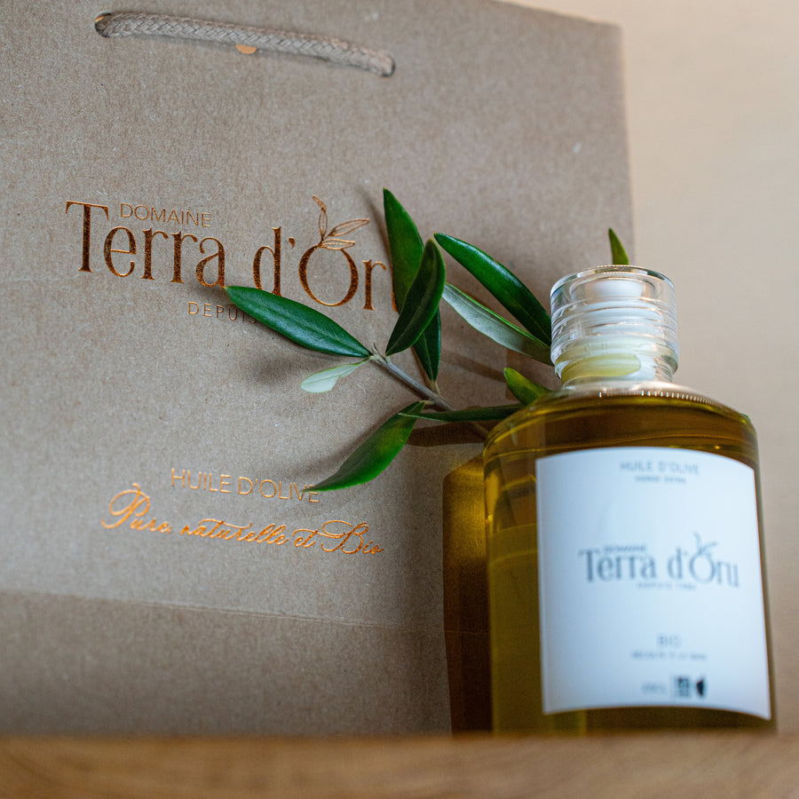 Bouteille de 25cl en verre - Huile d'olive BIO Corse