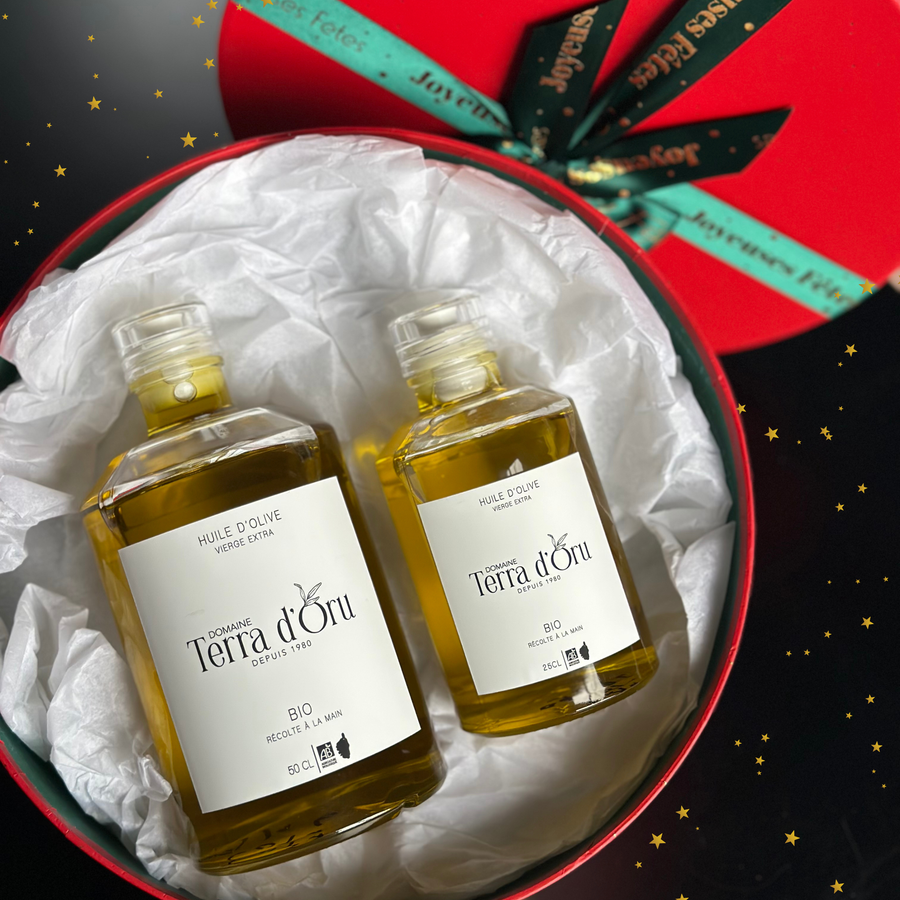 Coffret de Noël – Trésors de Corse (Édition Limitée) - Duo d'huile d'olive